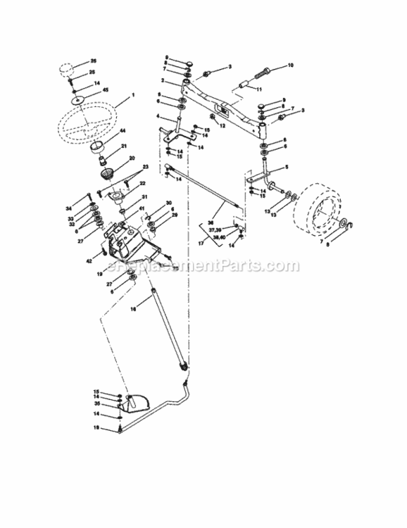Page D Diagram and Parts List for 917273200  Craftsman Lawn Tractor