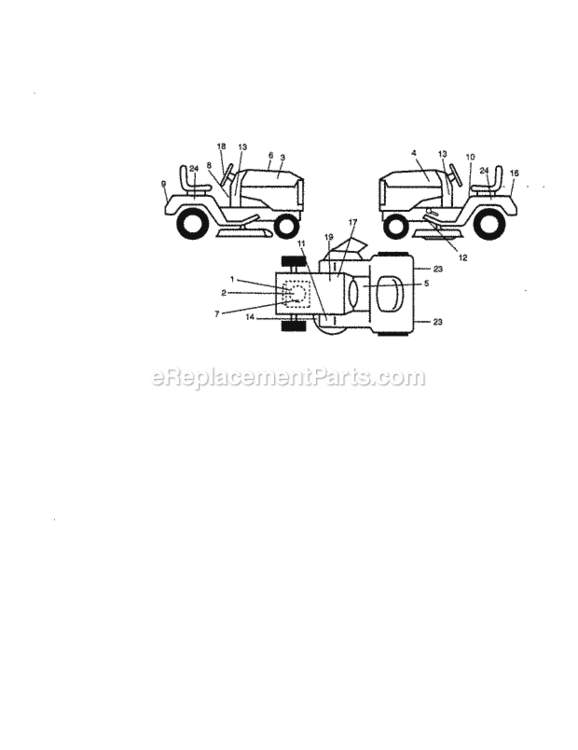 Page G Diagram and Parts List for 917273221  Craftsman Lawn Tractor