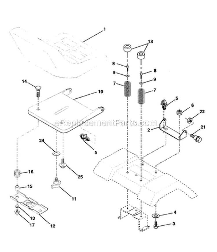 Page F Diagram and Parts List for 917273280  Craftsman Lawn Tractor