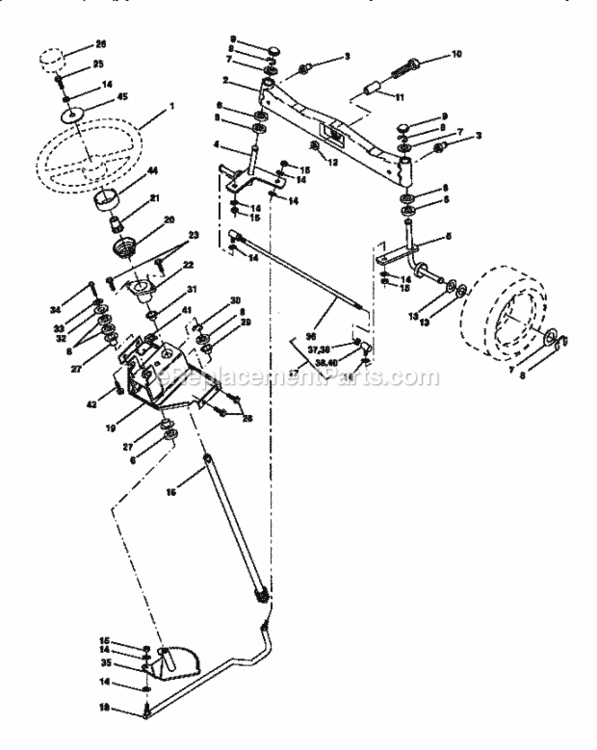 Page D Diagram and Parts List for 917273320  Craftsman Lawn Tractor