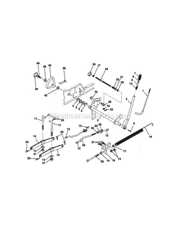 Page I Diagram and Parts List for 917273321  Craftsman Lawn Tractor