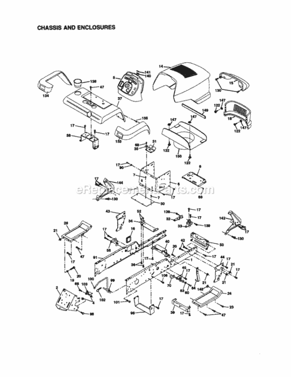 Page B Diagram and Parts List for 917273323  Craftsman Lawn Tractor
