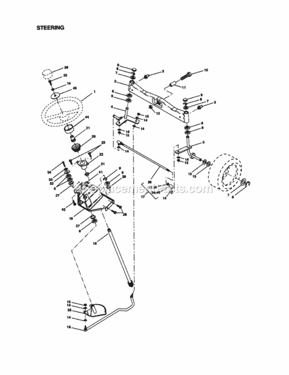 Page D Diagram and Parts List for 917273323  Craftsman Lawn Tractor