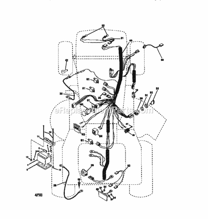 Page A Diagram and Parts List for 917273420  Craftsman Lawn Tractor