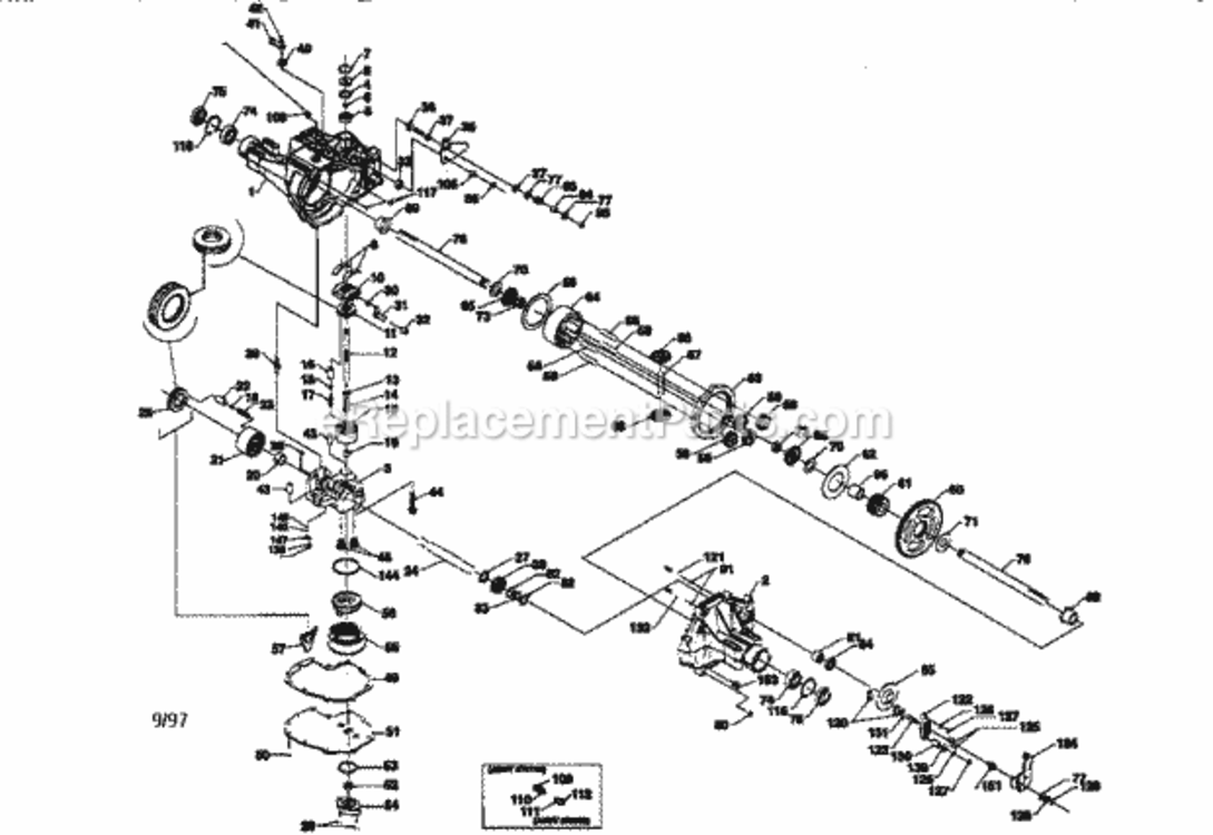 Page K Diagram and Parts List for 917273420  Craftsman Lawn Tractor