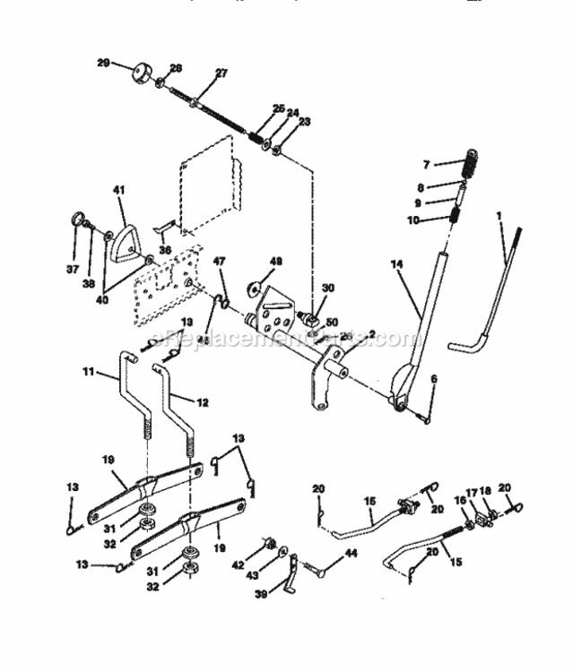 Page I Diagram and Parts List for 917273420  Craftsman Lawn Tractor