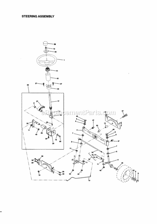 Page D Diagram and Parts List for 917273421  Craftsman Lawn Tractor