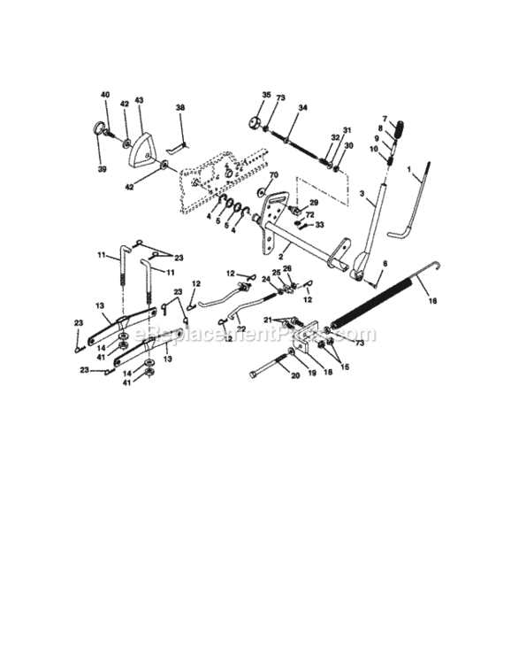 Page I Diagram and Parts List for 9172734401  Craftsman Lawn Tractor