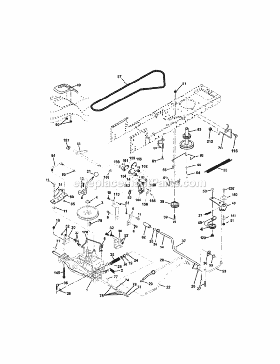 Page C Diagram and Parts List for 917273450  Craftsman Lawn Tractor