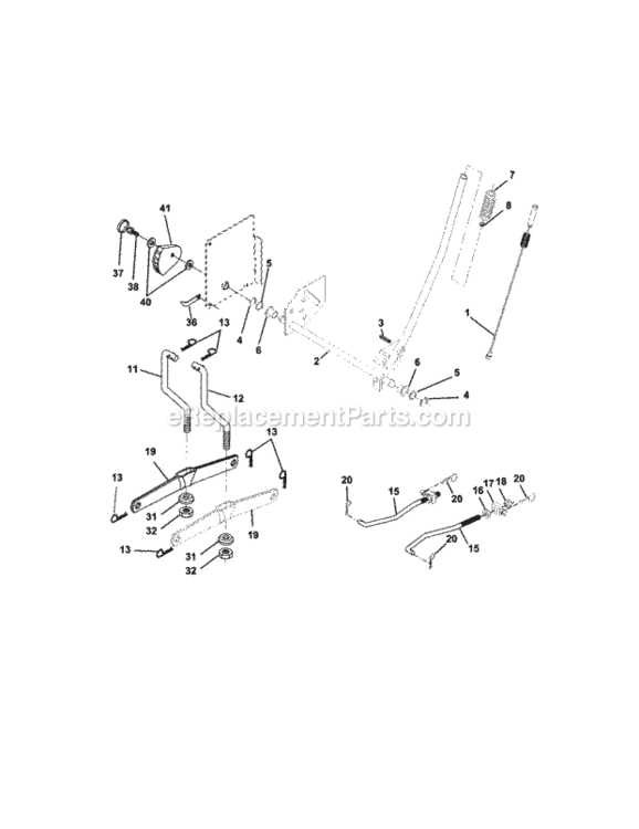 Page I Diagram and Parts List for 917273450  Craftsman Lawn Tractor