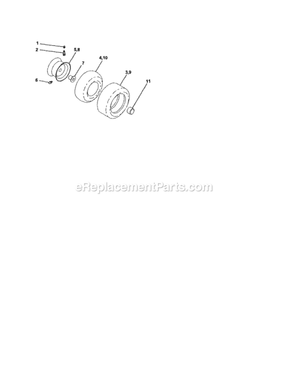 Page H Diagram and Parts List for 917273460  Craftsman Lawn Tractor