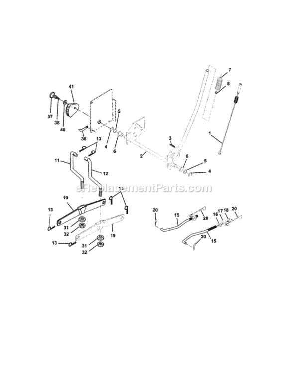 Page I Diagram and Parts List for 917273460  Craftsman Lawn Tractor