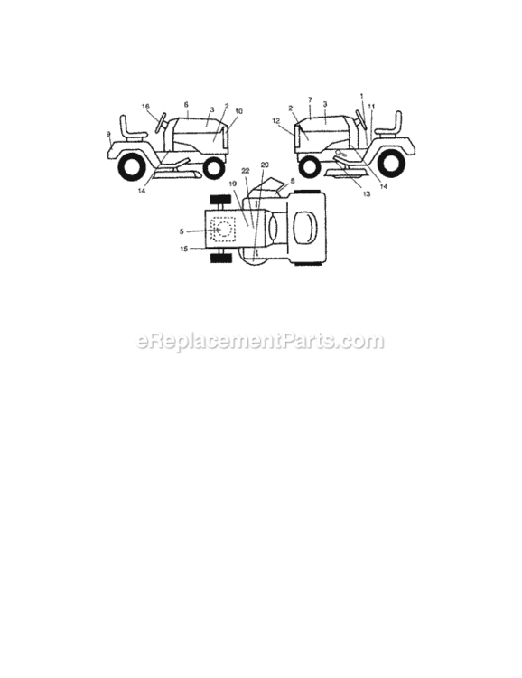 Page G Diagram and Parts List for 917273461  Craftsman Lawn Tractor