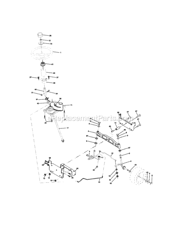 Page D Diagram and Parts List for 917273471  Craftsman Lawn Tractor
