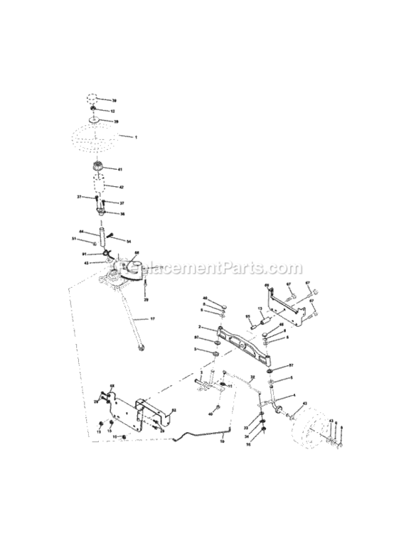 Page D Diagram and Parts List for 917273480  Craftsman Lawn Tractor
