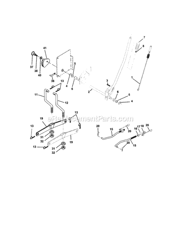 Page I Diagram and Parts List for 917273481  Craftsman Lawn Tractor
