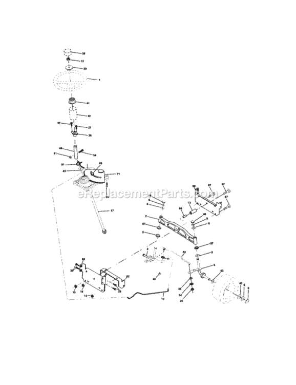 Page D Diagram and Parts List for 917273482  Craftsman Lawn Tractor