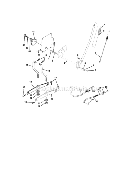 Page I Diagram and Parts List for 917273482  Craftsman Lawn Tractor