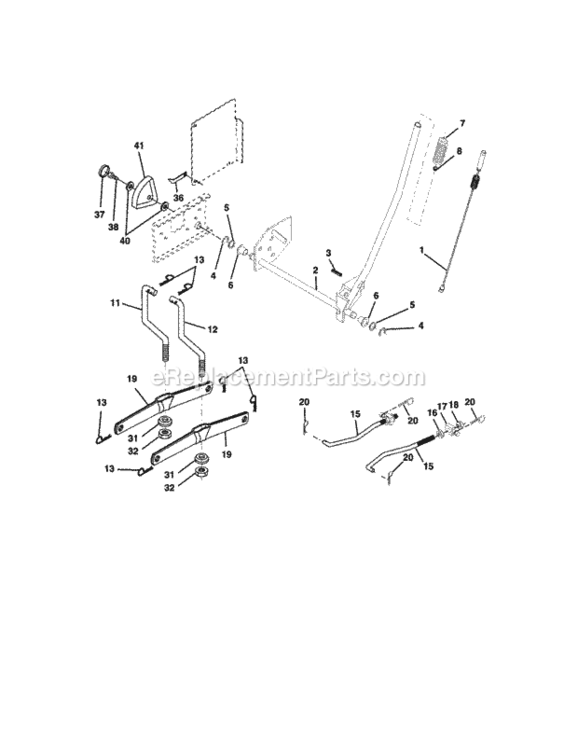 Page F Diagram and Parts List for 917273490  Craftsman Lawn Tractor