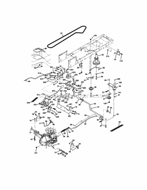 Page C Diagram and Parts List for 917273502  Craftsman Lawn Tractor