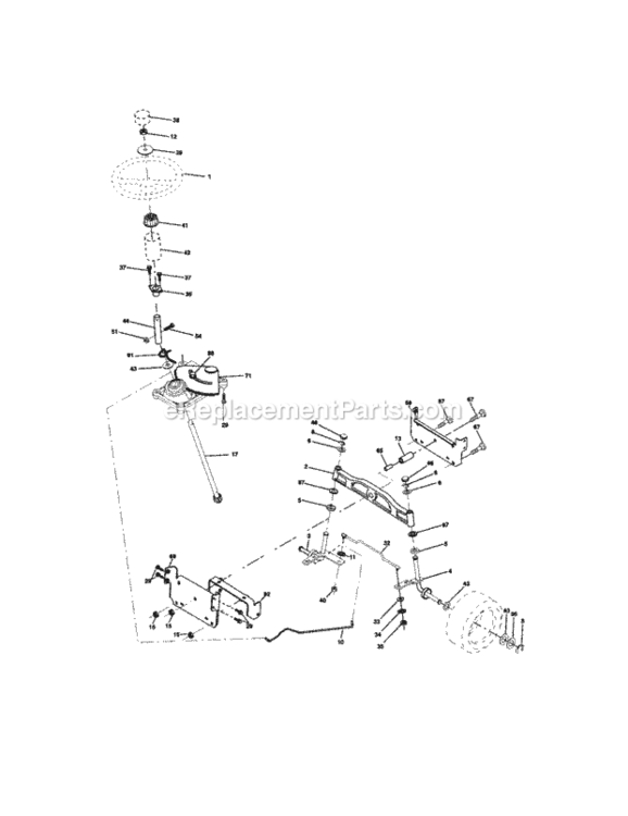 Page D Diagram and Parts List for 917273502  Craftsman Lawn Tractor