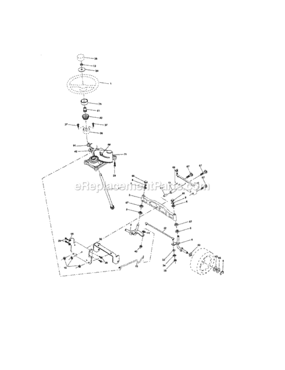 Page D Diagram and Parts List for 917273660  Craftsman Lawn Tractor