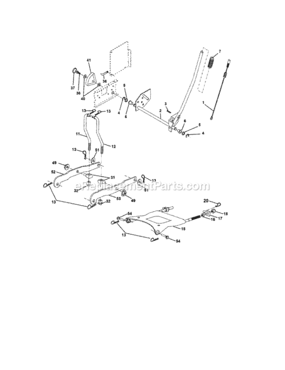 Page I Diagram and Parts List for 917273660  Craftsman Lawn Tractor