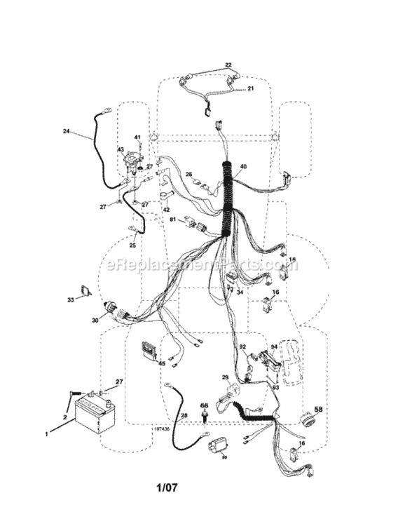 Page A Diagram and Parts List for 917274291  Craftsman Lawn Tractor