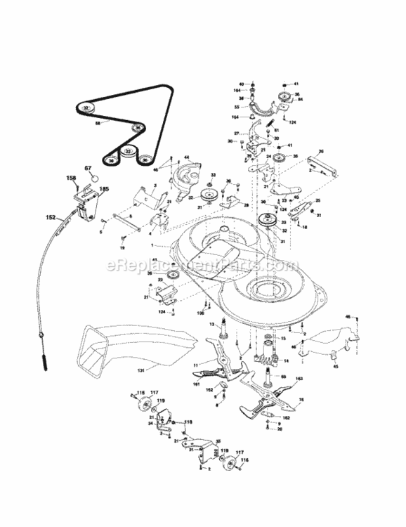 Page J Diagram and Parts List for 917274380  Craftsman Lawn Tractor