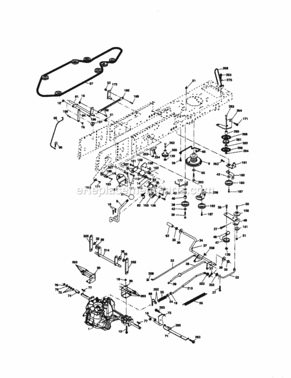 Page C Diagram and Parts List for 917274421  Craftsman Lawn Tractor