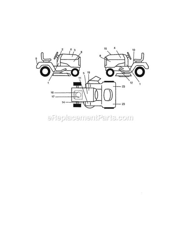 Page G Diagram and Parts List for 917274950  Craftsman Lawn Tractor