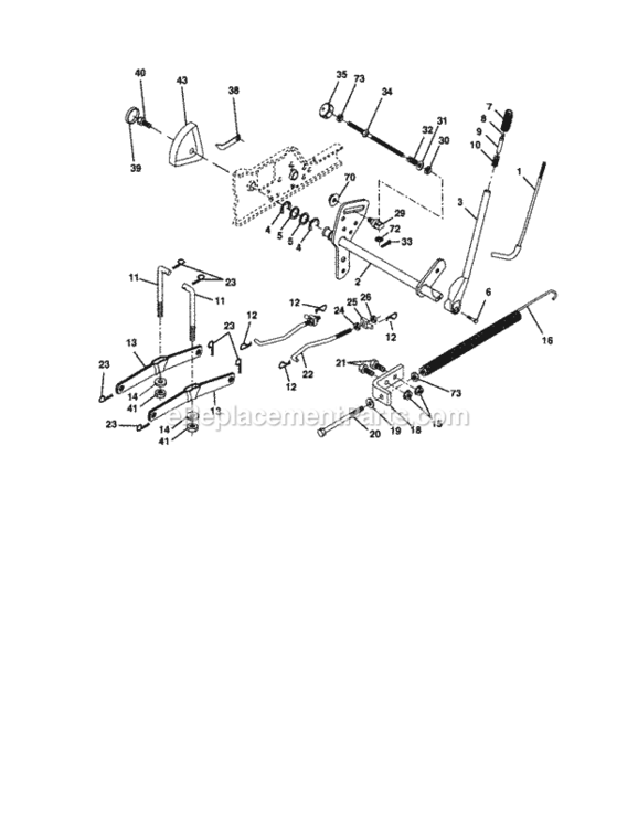 Page I Diagram and Parts List for 917274950  Craftsman Lawn Tractor