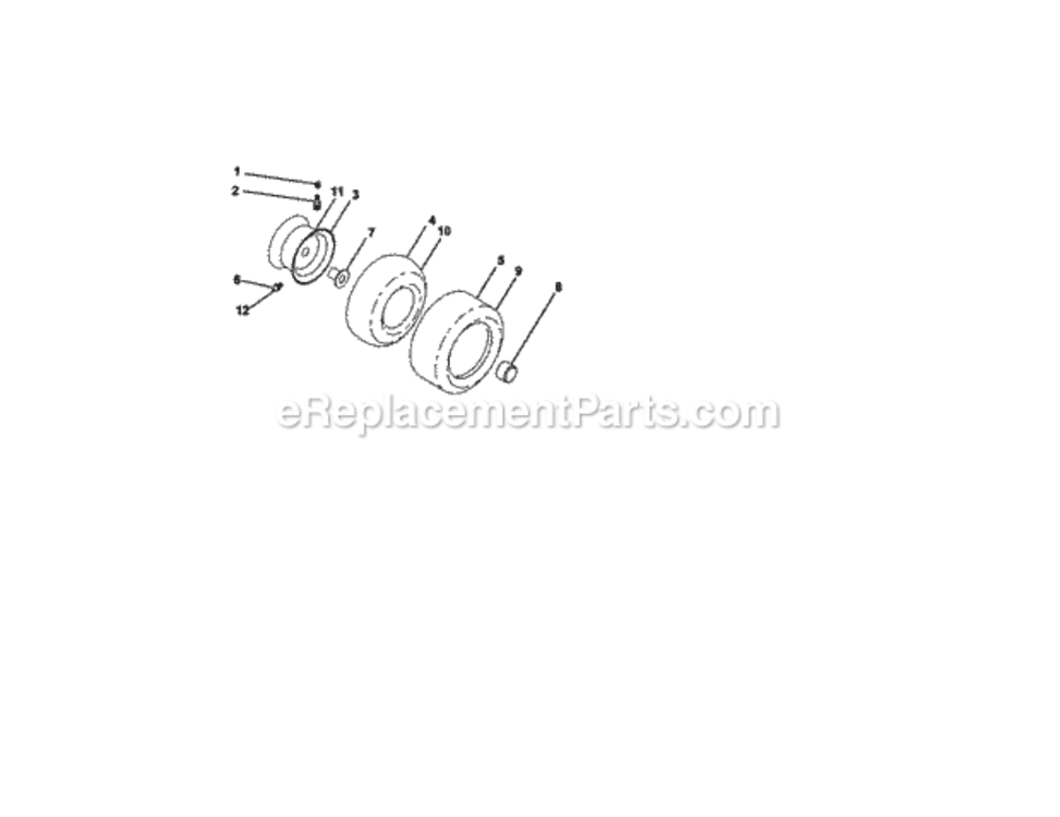 Page H Diagram and Parts List for 917274951  Craftsman Lawn Tractor