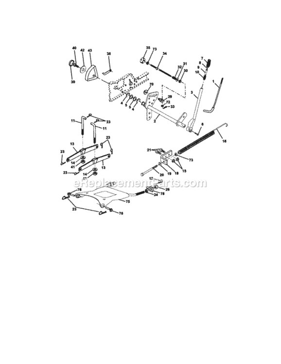 Page I Diagram and Parts List for 917274951  Craftsman Lawn Tractor