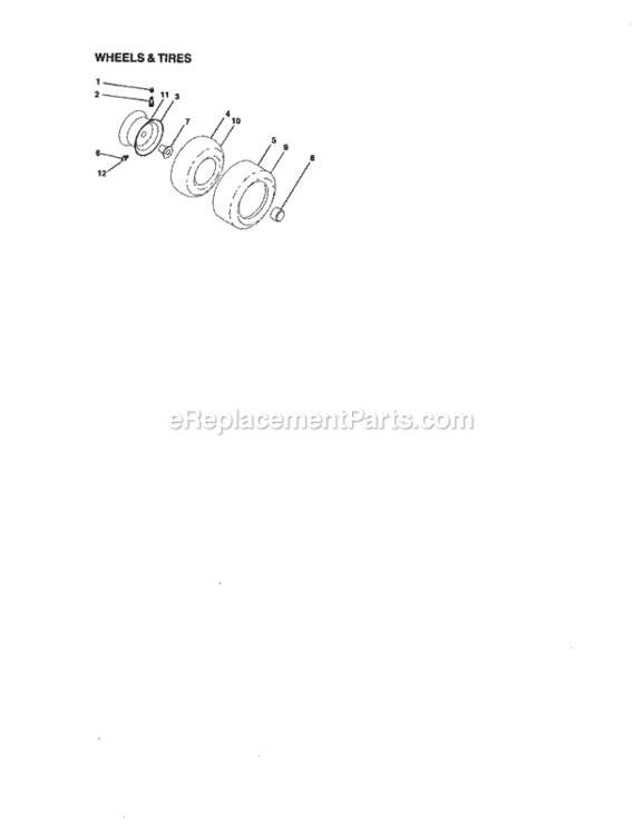 Page H Diagram and Parts List for 917274970  Craftsman Lawn Tractor