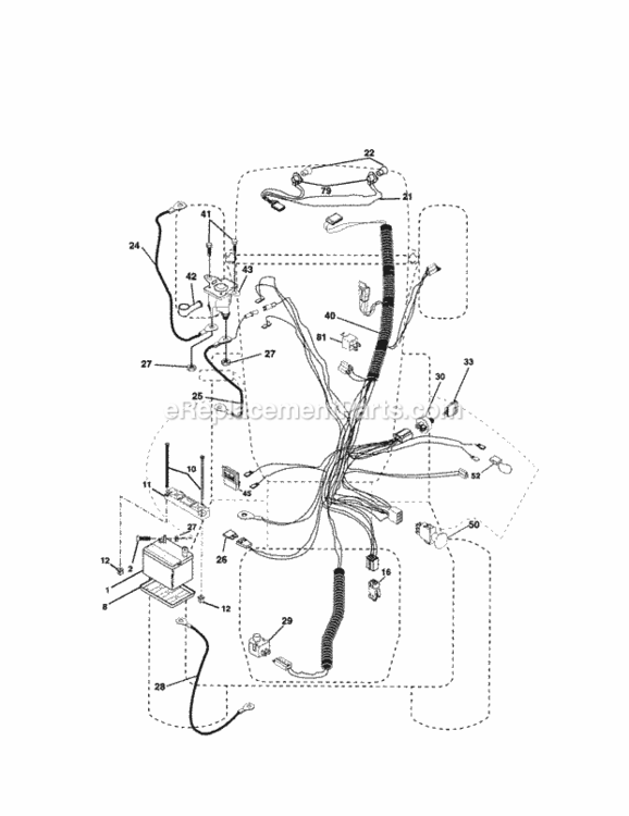 Page D Diagram and Parts List for 917274980  Craftsman Lawn Tractor