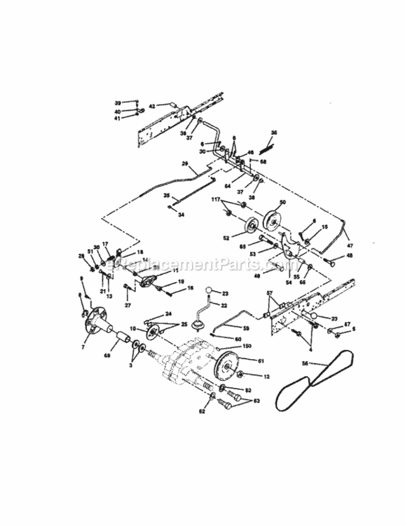 Page C Diagram and Parts List for 917274990  Craftsman Lawn Tractor