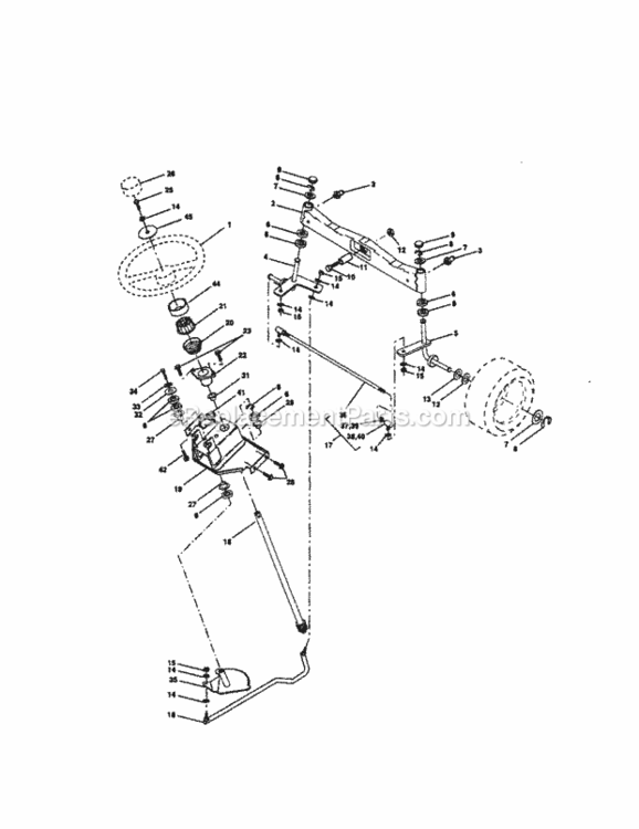 Page D Diagram and Parts List for 917274990  Craftsman Lawn Tractor