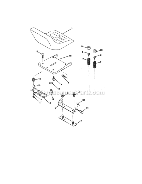 Page F Diagram and Parts List for 917274990  Craftsman Lawn Tractor