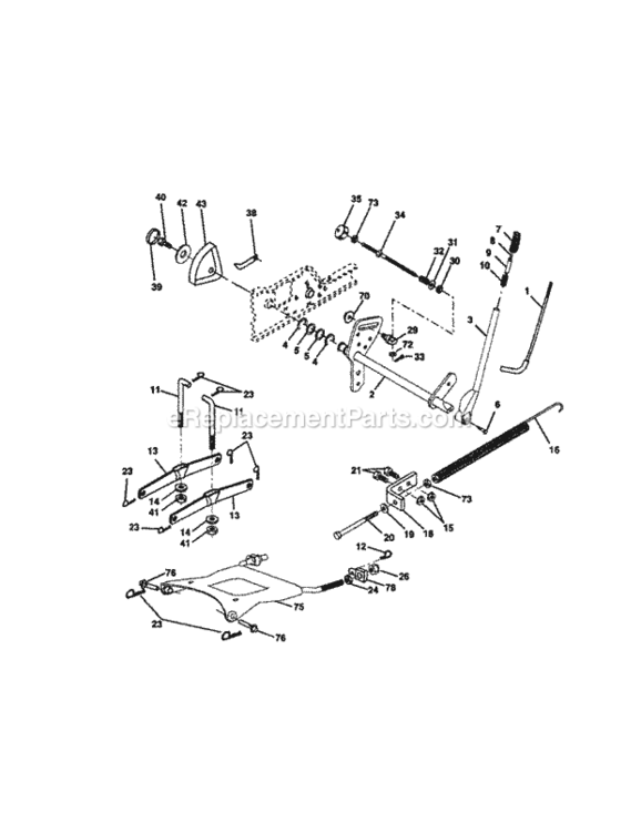 Page I Diagram and Parts List for 917274990  Craftsman Lawn Tractor