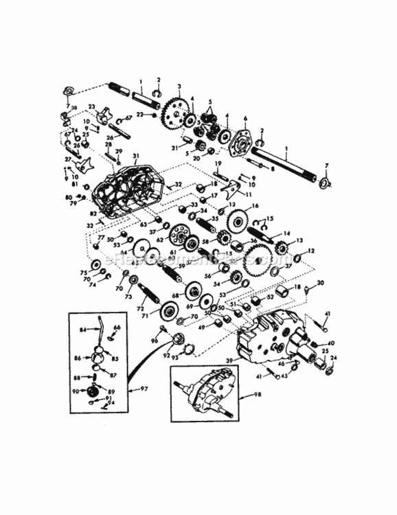 Page K Diagram and Parts List for 917275010  Craftsman Lawn Tractor