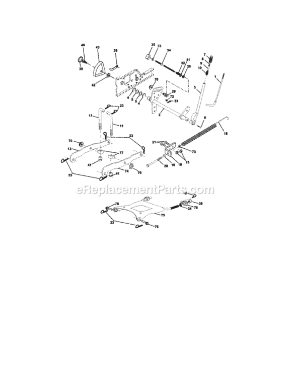 Page I Diagram and Parts List for 917275010  Craftsman Lawn Tractor