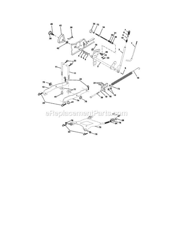 Page I Diagram and Parts List for 917275011  Craftsman Lawn Tractor