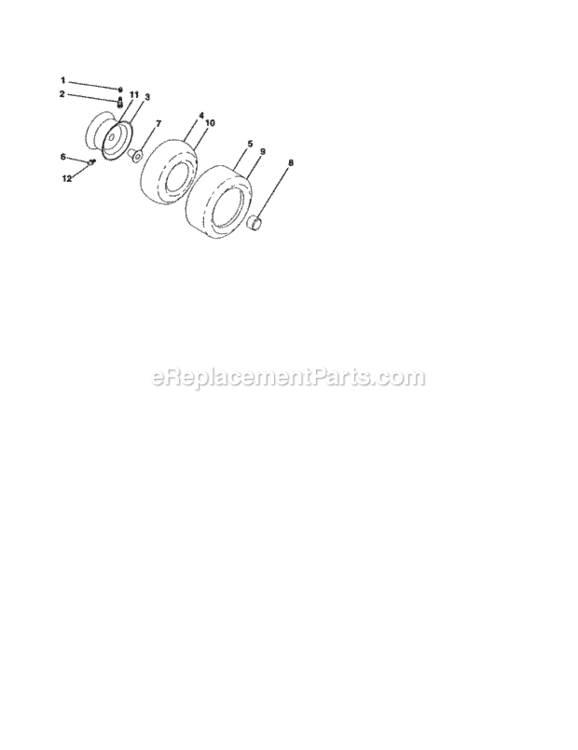Page H Diagram and Parts List for 917275013  Craftsman Lawn Tractor
