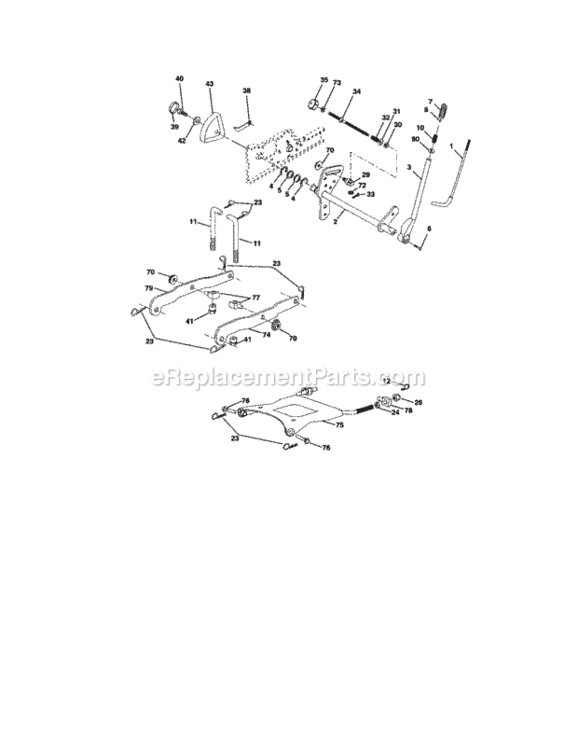 Page I Diagram and Parts List for 917275013  Craftsman Lawn Tractor