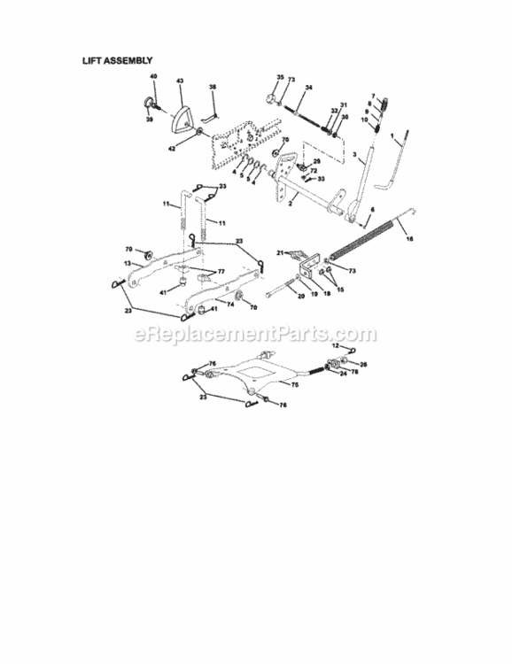 Page I Diagram and Parts List for 917275020  Craftsman Lawn Tractor