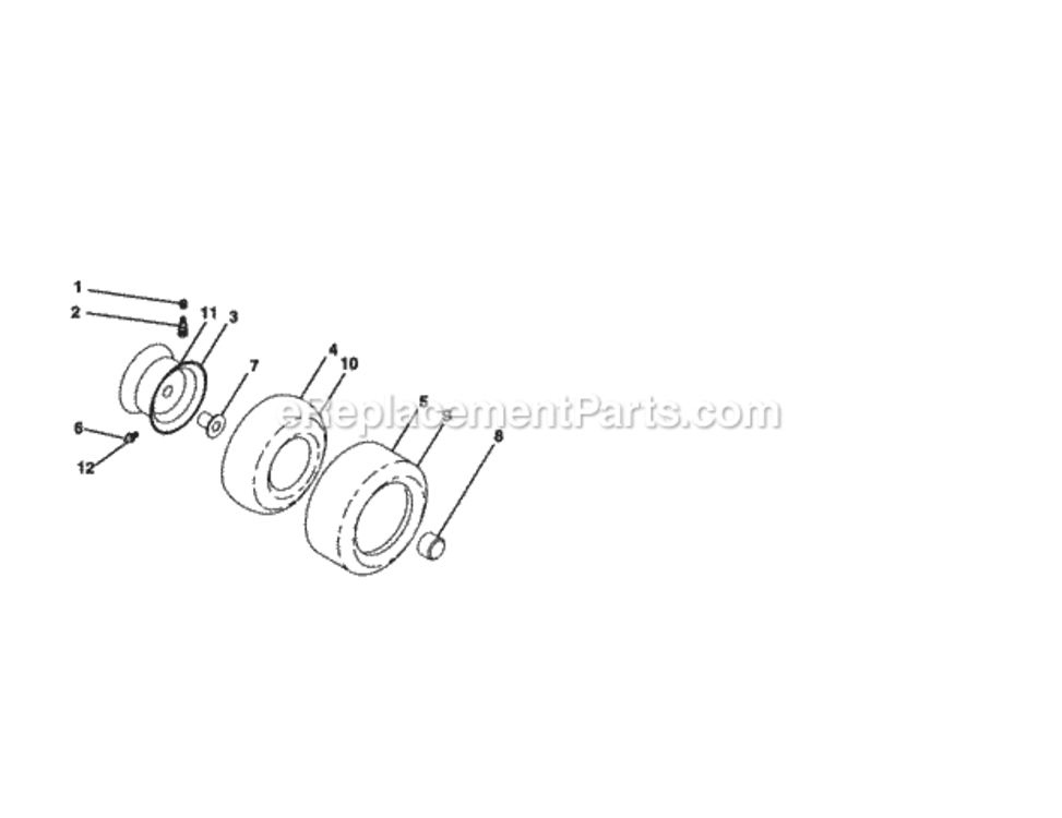 Page H Diagram and Parts List for 917275021  Craftsman Lawn Tractor