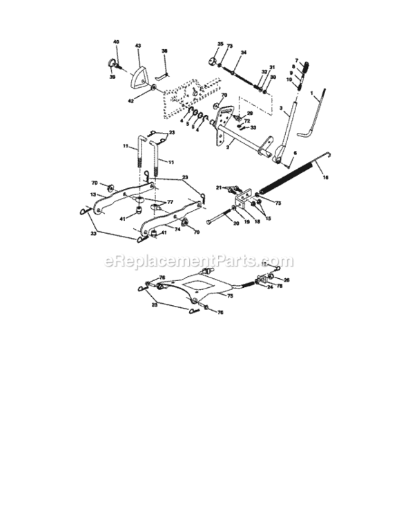 Page I Diagram and Parts List for 917275021  Craftsman Lawn Tractor