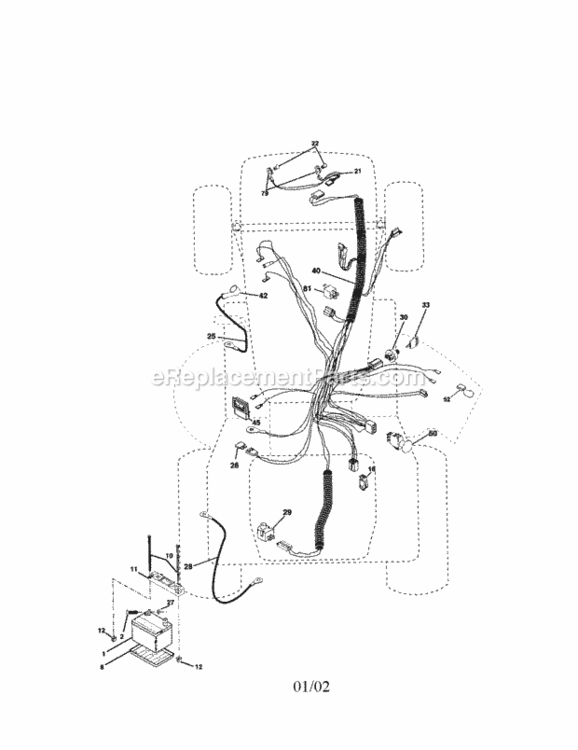 Page A Diagram and Parts List for 917275022  Craftsman Lawn Tractor