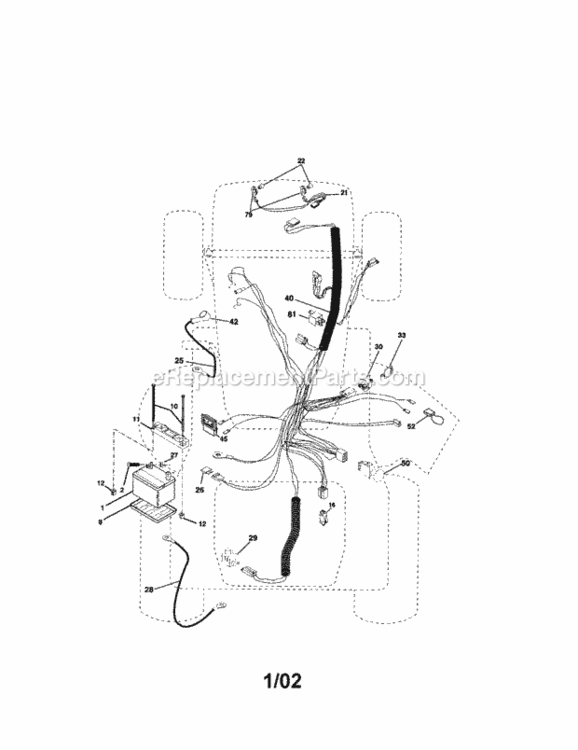 Page A Diagram and Parts List for 917275032  Craftsman Lawn Tractor